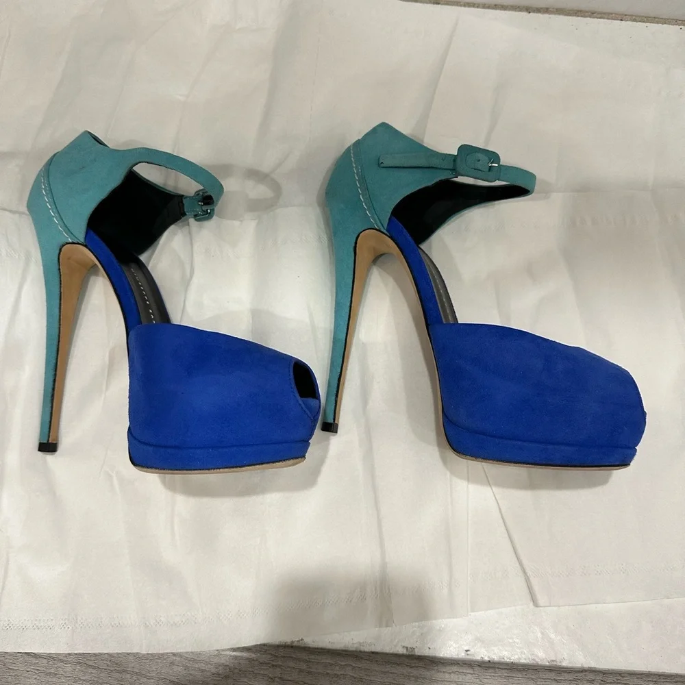 Giuseppe zanotti sharon blue platform sz 6 - Picture 11 of 16